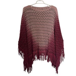 Elietian Women's Shawl Top Loose Plug Size Knitted Cape Ponchos Bat Sleeve OS